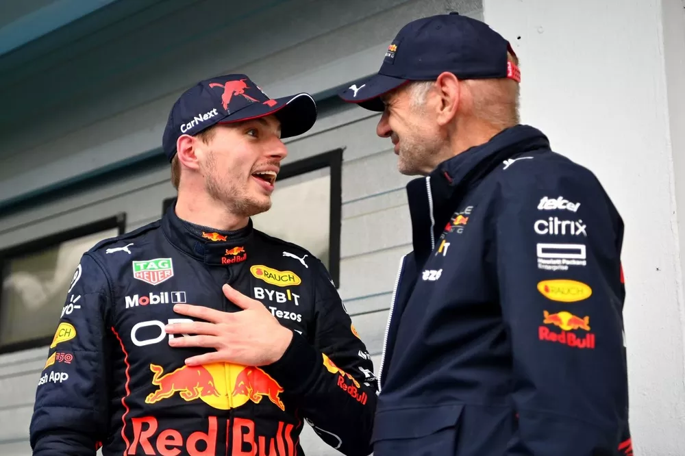 Max Verstappen, Red Bull Racing RB18, Adrian Newey, directeur technique de Red Bull Racing