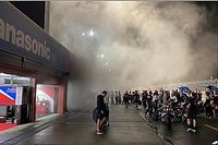 Incendio en un garaje de Motegi en la previa del GP de Japón
