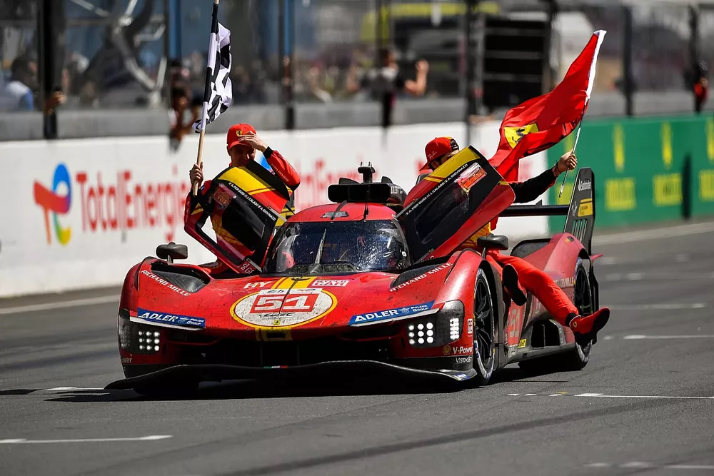 Winner #51 Ferrari AF Corse Ferrari 499P of Alessandro Pier Guidi, James Calado, Antonio Giovinazzi