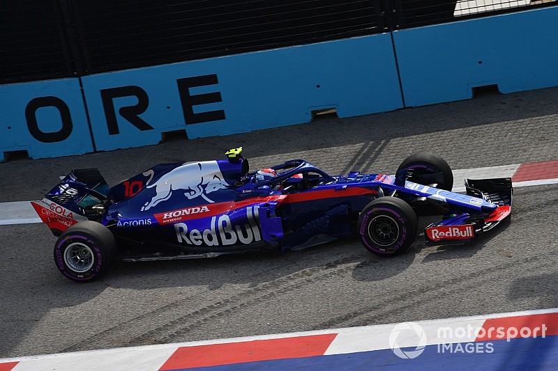 シンガポールFP1速報:リカルドがトップ。トロロッソのガスリー16番手