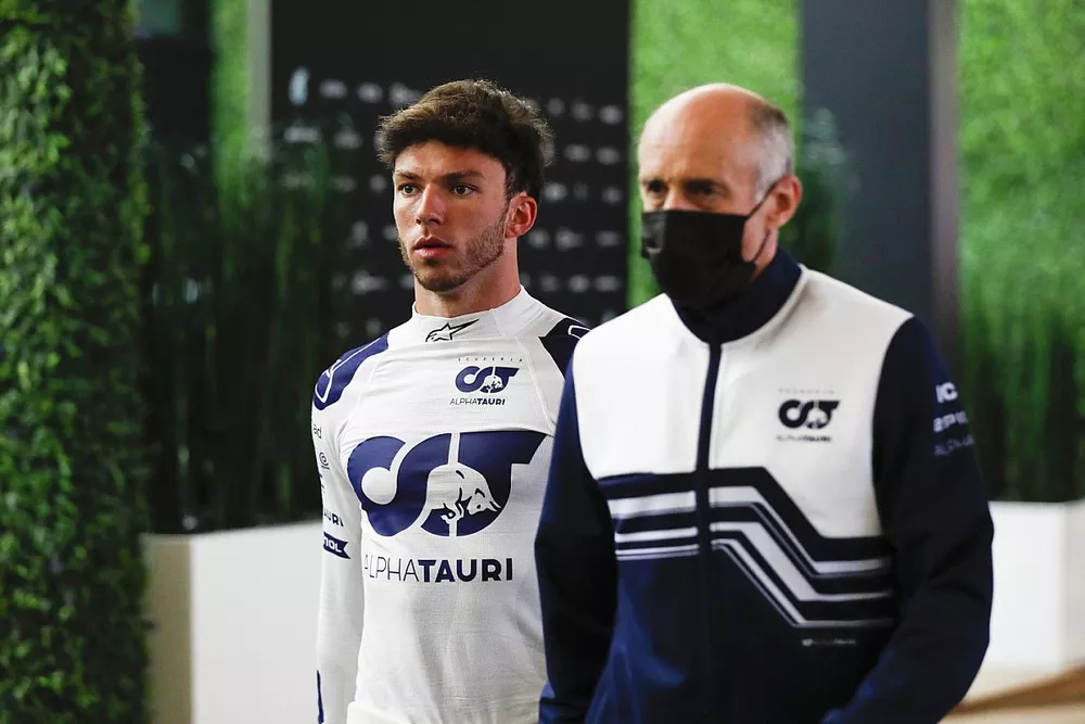 Pierre Gasly, Scuderia AlphaTauri, Franz Tost, director del equipo, Scuderia AlphaTauri