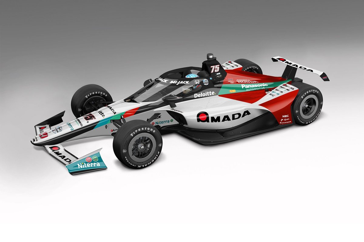 佐藤琢磨、15回目のインディ500へ。紅白基調のマシンカラー公開……多く