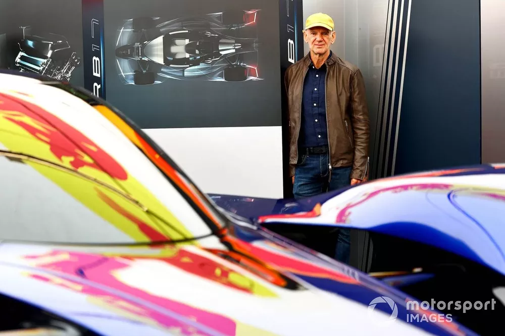 Adrian Newey, Red Bull Racing Chief Technical Officer with the Red Bull RB17