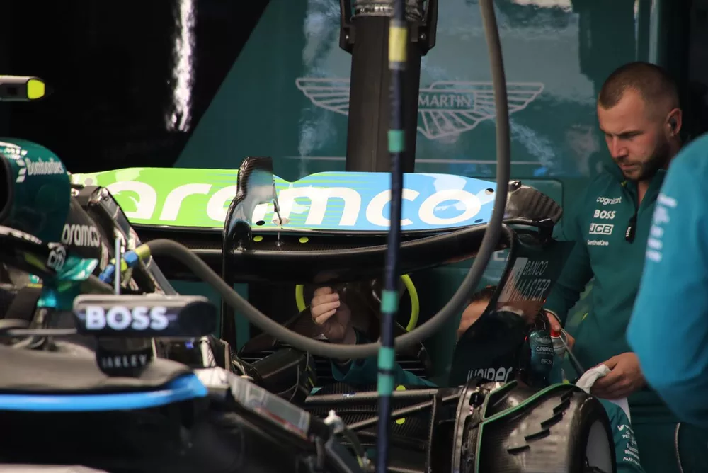 Detalle t&eacute;cnico del Aston Martin AMR24