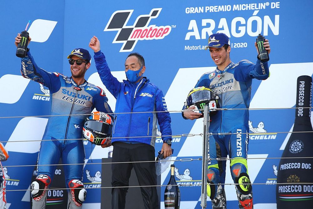 Alex Rins, Team Suzuki MotoGP, Ken Kawauchi, Joan Mir, Team Suzuki MotoGP