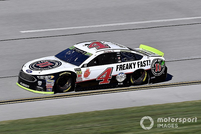 Harvick holds off SHR teammates for Stage 2 win at Talladega