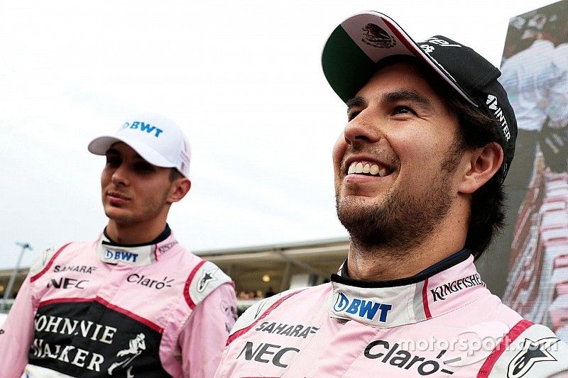 Sergio Pérez, Sahara Force India, Esteban Ocon, Sahara Force India