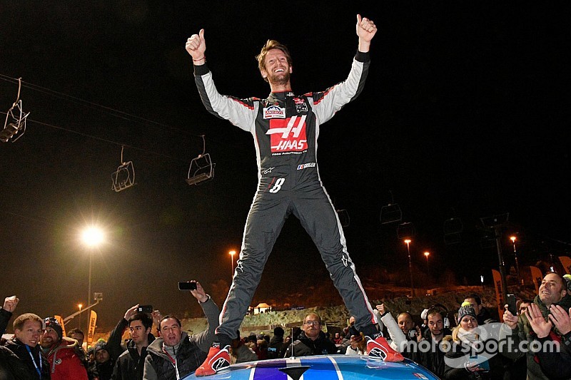 Grosjean gana sobre hielo; Panis y Tambay, a garrotazos
