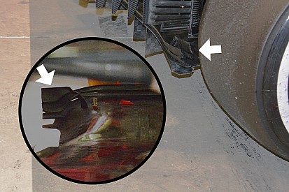 Formel-1-Technik: Der Diffusor und die Winglets am Diffusor des Ferrari SF16-H
