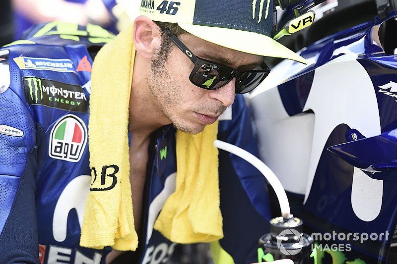 Pulang dengan tangan hampa, Rossi frustrasi