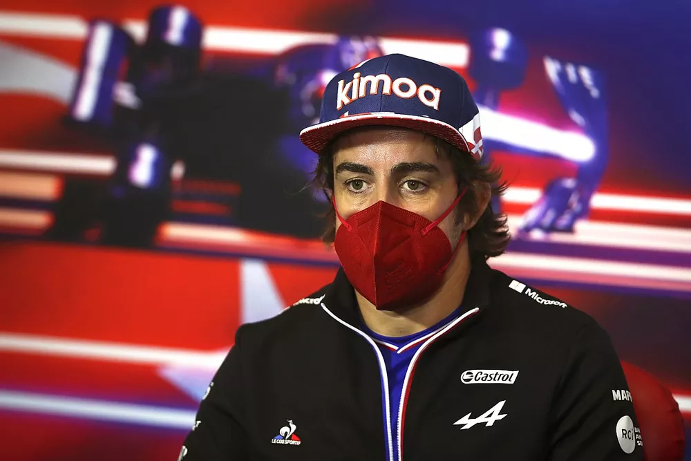 Fernando Alonso, Alpine F1 at the press conference