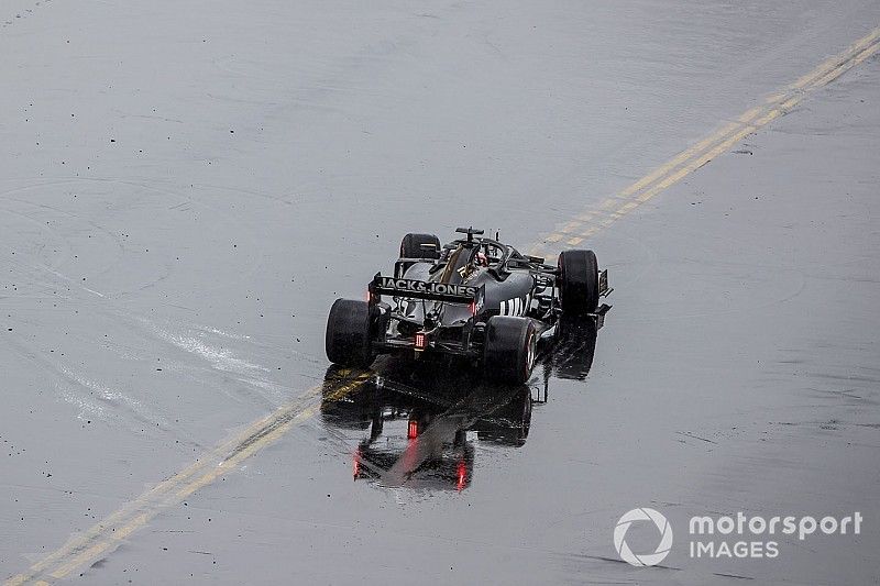 Romain Grosjean, Haas F1 Team VF-19, gira