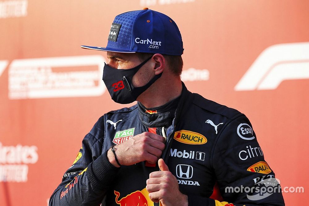 Third place Max Verstappen, Red Bull Racing in Parc Ferme