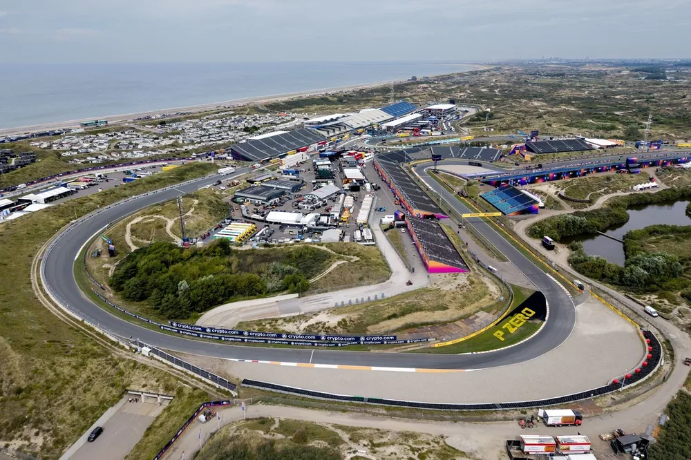 Luchtfoto van het Circuit Zandvoort