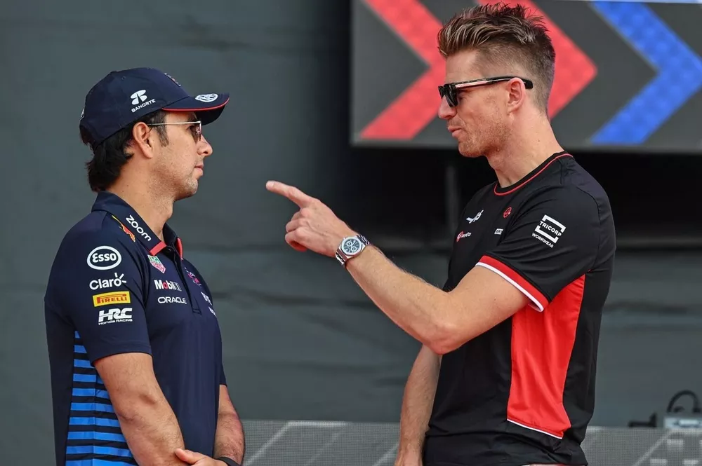 Sergio P&eacute;rez y Nico Hulkenberg