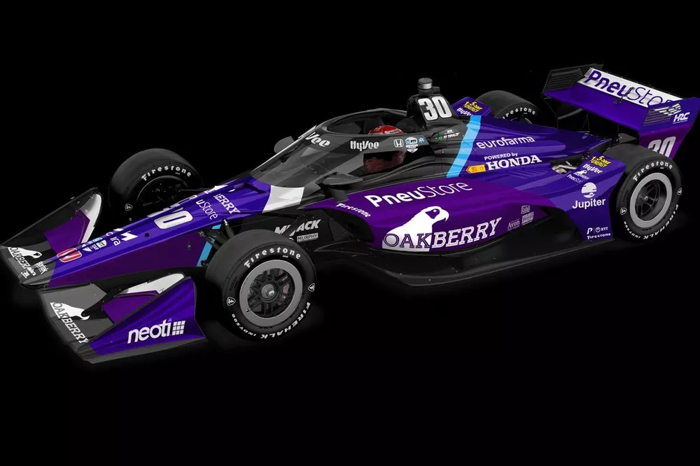 Layout do carro de Pietro Fittipaldi em St Pete
