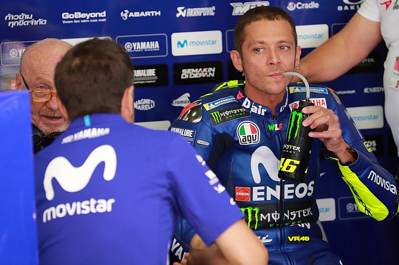 Sem melhoras em teste, Rossi ri de possibilidade de vencer
