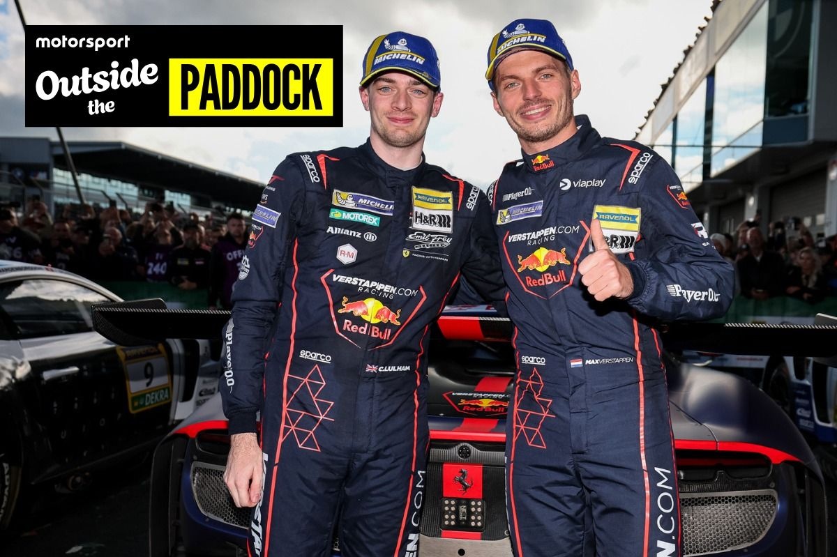Max Verstappen joins Chris Lulham and Ben Barnicoat at Portimao