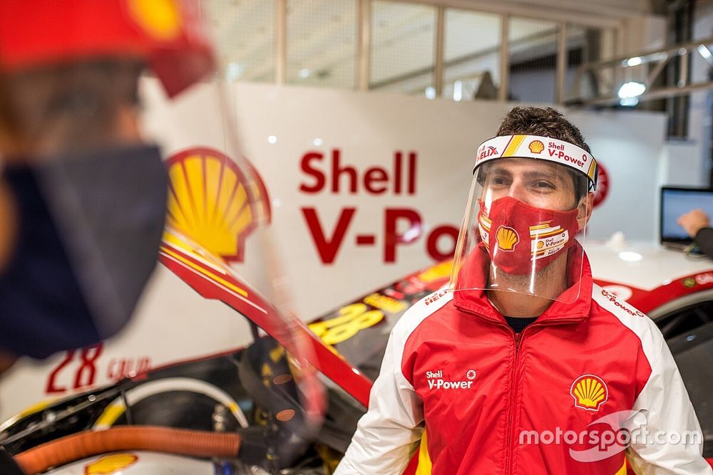 Galid Osman em Interlagos, com seus EPIs