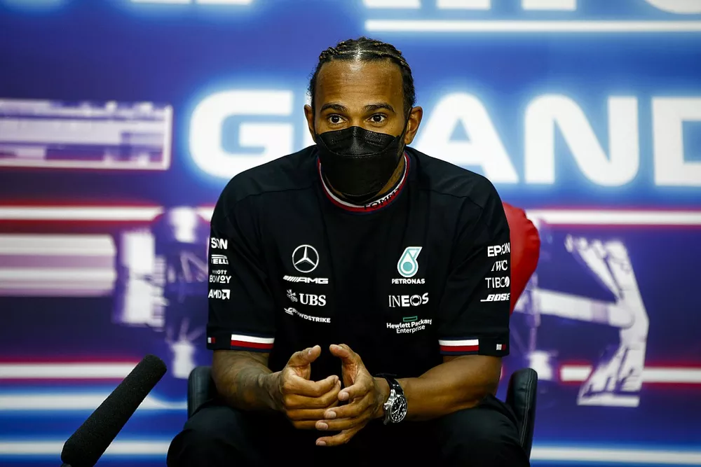 Race Winner Lewis Hamilton, Mercedes in the Press Conference 