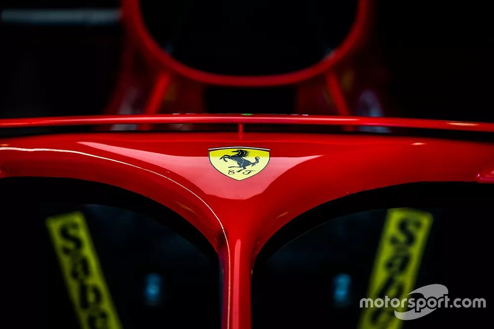 Ferrari logo on the Halo