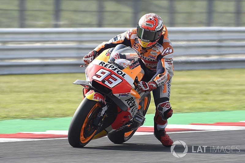 Márquez supera a las Ducati en el warm up de Misano