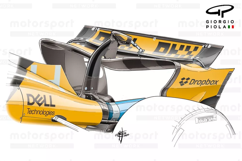 McLaren MCL38 #4 Rear wing