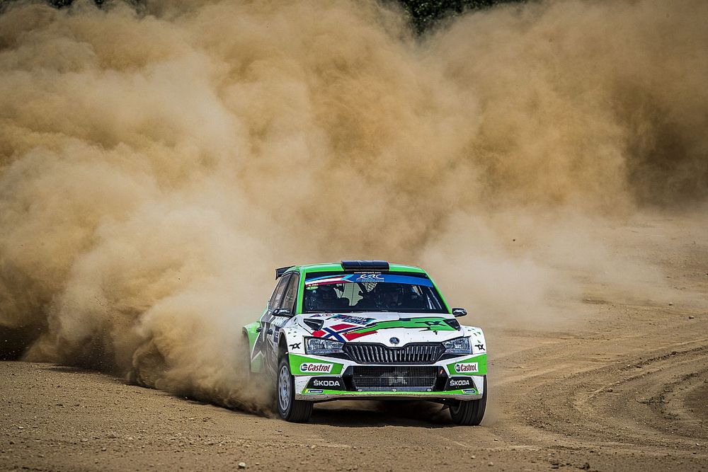 Andreas Mikkelsen, Ola Floene, Skoda Fabia Rally2 evo