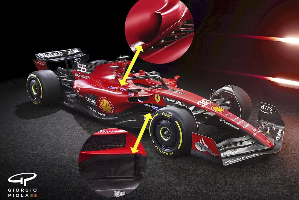 Ferrari SF-23 s duct
