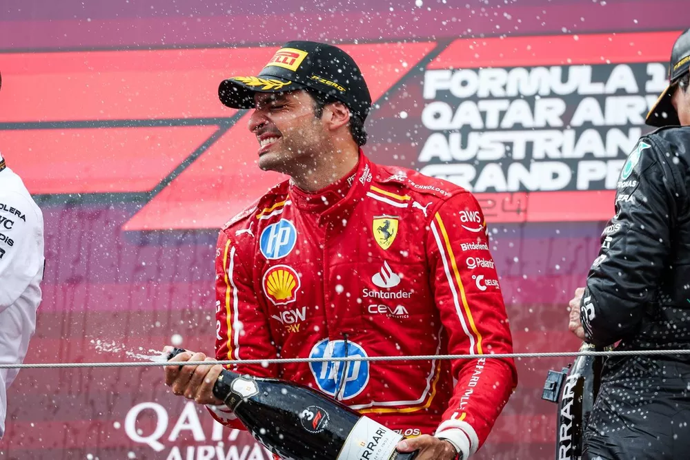Podium : Carlos Sainz, Ferrari