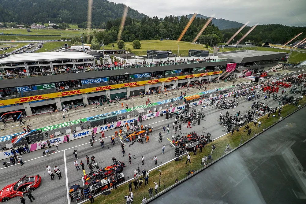 La parrilla previo a la carrera
