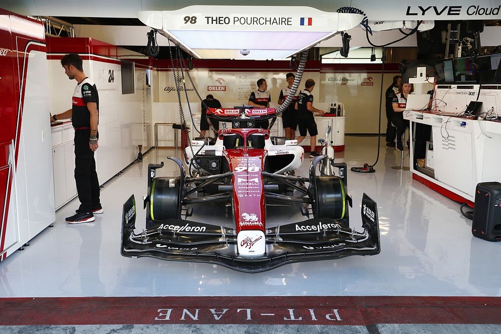 The car of Theo Pourchaire, Alfa Romeo C42 
