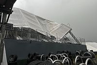 F1: Forte chuva em Interlagos causa colapso de estruturas no GP de São Paulo