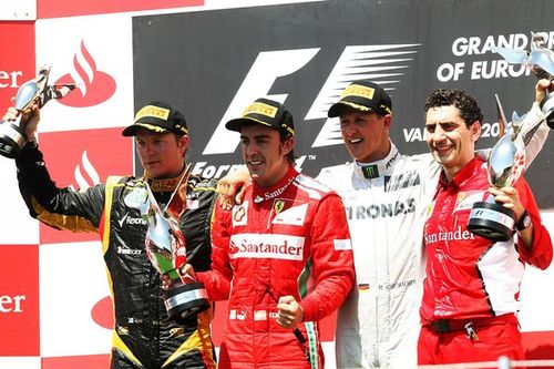 Así fue el último podio de Michael Schumacher en F1, en la ¿mejor? victoria de Alonso