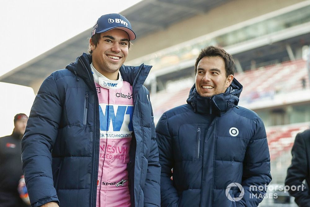 Lance Stroll, Racing Point, y Sergio Perez, Racing Point 