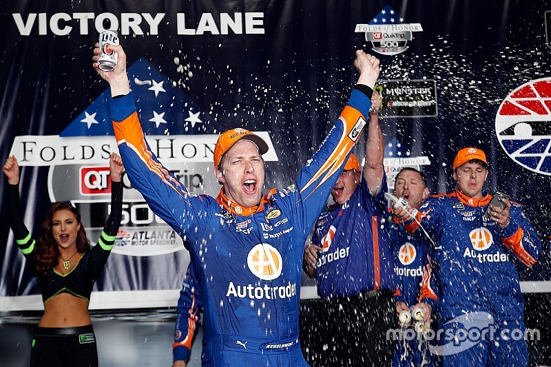 Brad Keselowski wins Atlanta after late-race drama