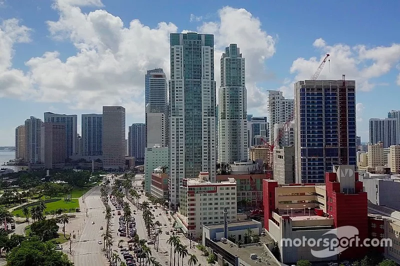 Vue g&eacute;n&eacute;rale de la zone r&eacute;serv&eacute;e au Circuit de Miami