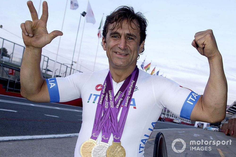 Alex Zanardi, won 2 Gold and 1 Silver Medal in the H4 Handcycling catagory as part of the Paralympics