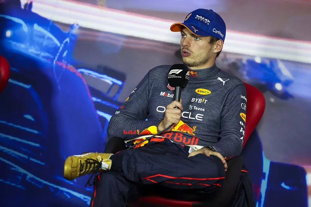 Max Verstappen, Red Bull Racing, 1st position, in the Press Conference