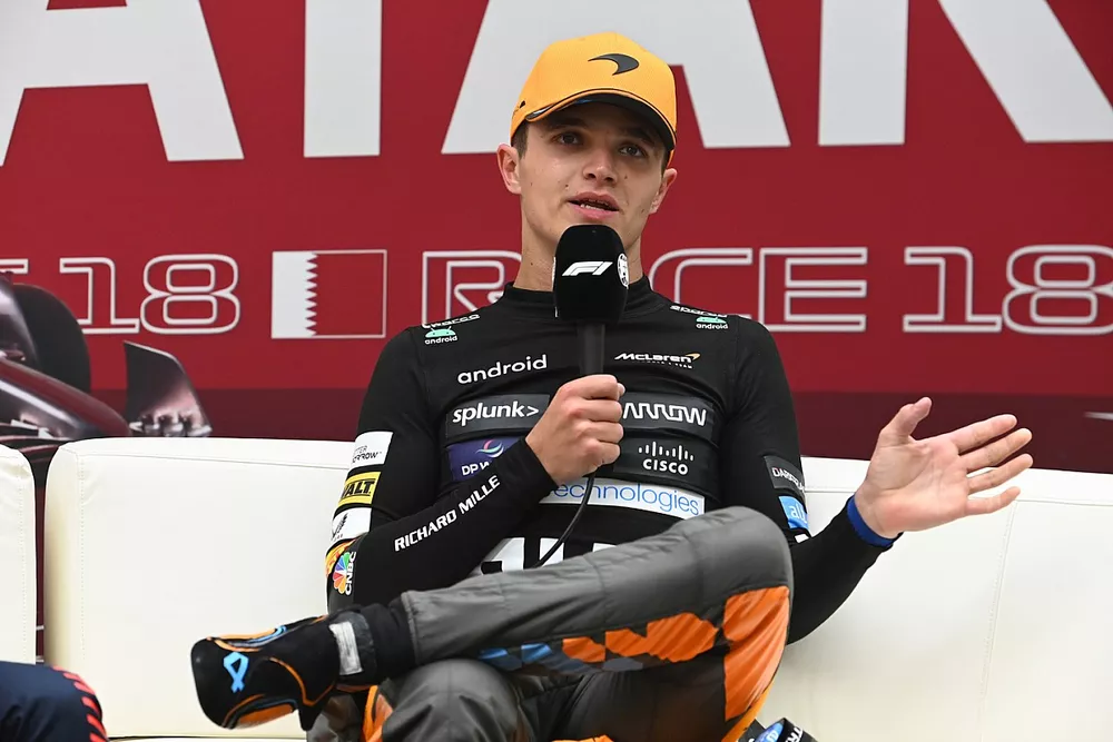 Lando Norris, McLaren, 3rd position, in the Press Conference