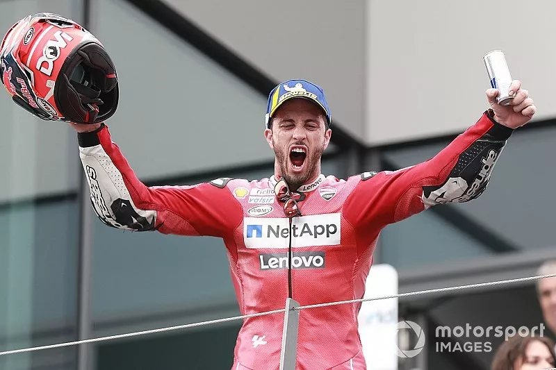 Podio: ganador Andrea Dovizioso, Ducati Team