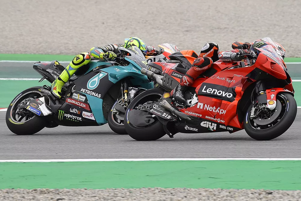 Francesco Bagnaia, Ducati Team, Valentino Rossi, Petronas Yamaha SRT