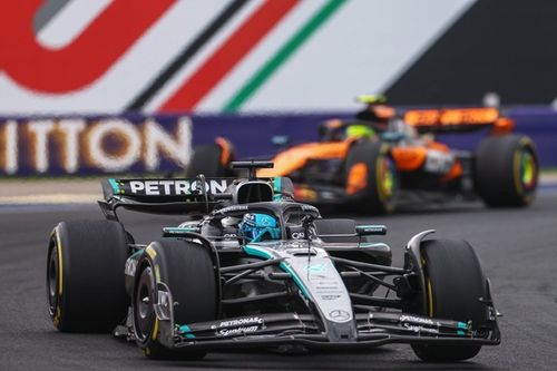 Russell sobre el podio en Hungría: Contento, pero con Leclerc una batalla al límite