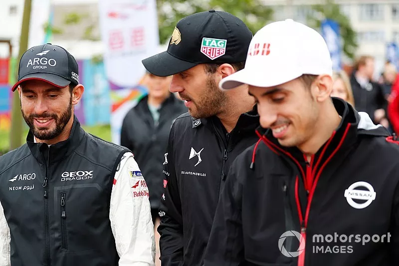 Jose Maria Lopez, Dragon Racing, Jean-Eric Vergne, DS TECHEETAH, S&eacute;bastien Buemi, Nissan e.Dams walk to the autograph session