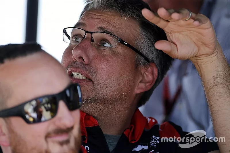 S&eacute;bastien Bourdais, Dale Coyne Racing with Vasser-Sullivan Honda crew chief Craig Hampson