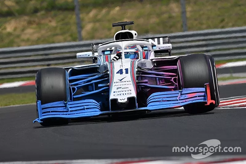 Oliver Rowland, Williams FW41 avec de la peinture a&eacute;rodynamique