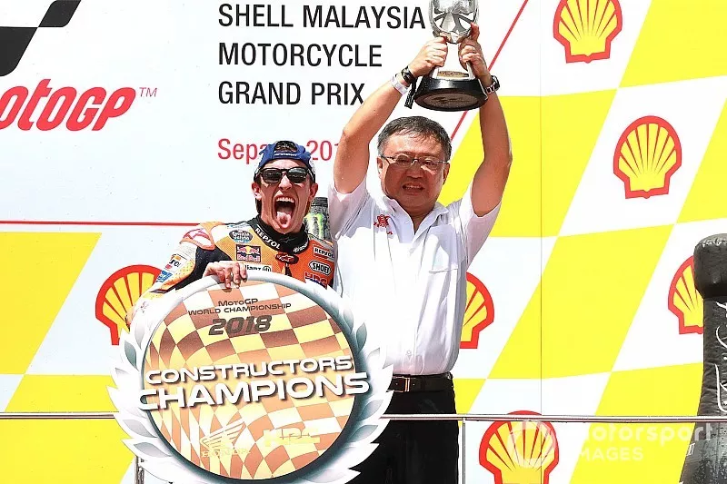 Podium : Le vainqueur Marc Marquez, Repsol Honda Team