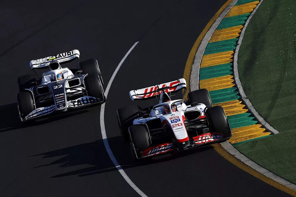 Kevin Magnussen, Haas VF-22, Yuki Tsunoda, AlphaTauri AT03