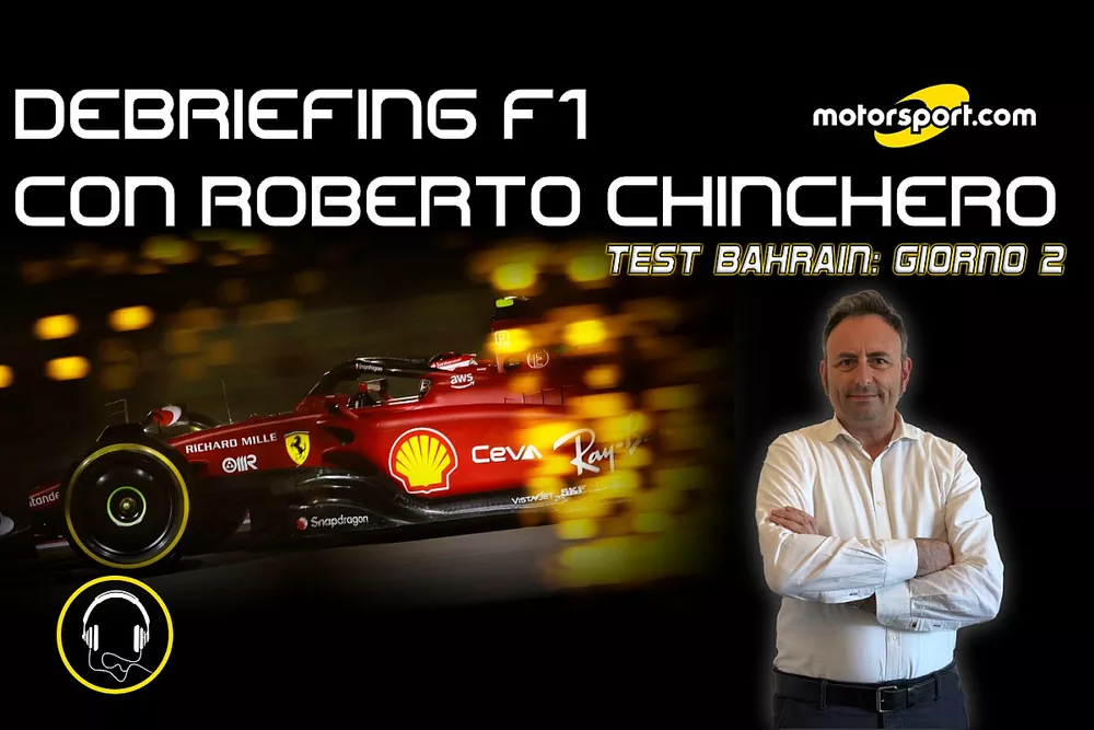 Cover "Debriefing F1 con Roberto Chinchero" Test Bahrain, Giorno 2