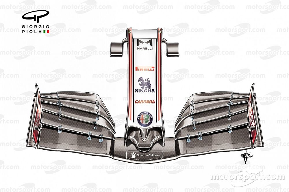 Alfa Romeo Racing C39 front wing nose